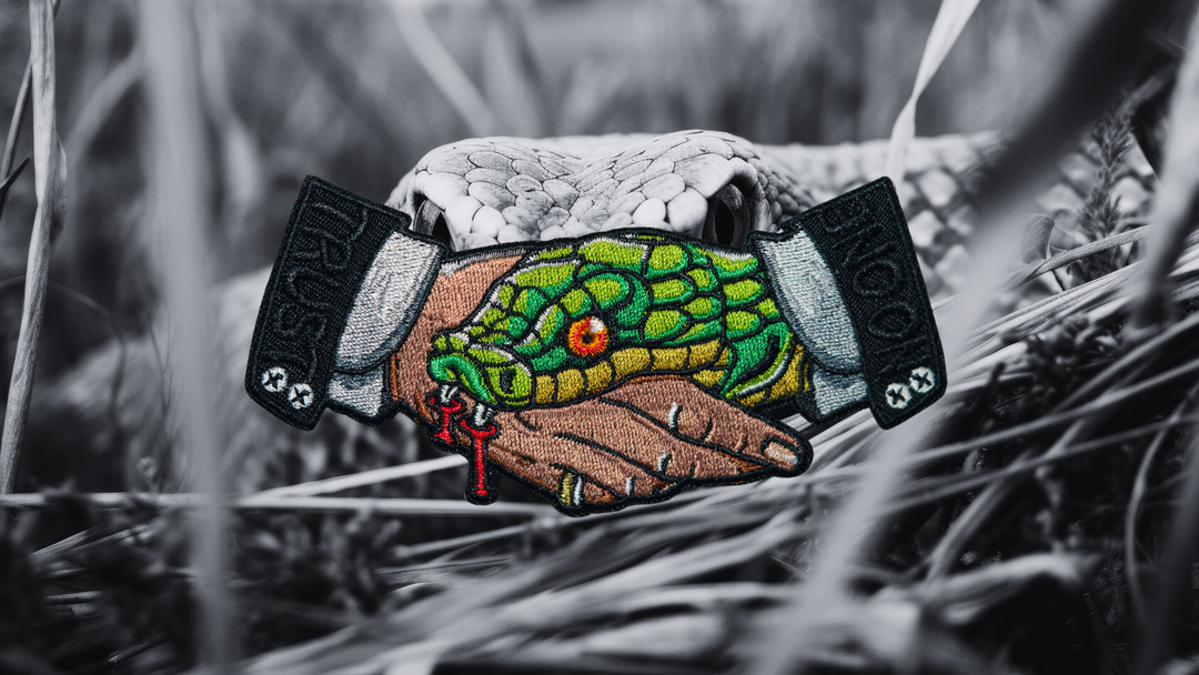 Trust No One - Snake Embroidered