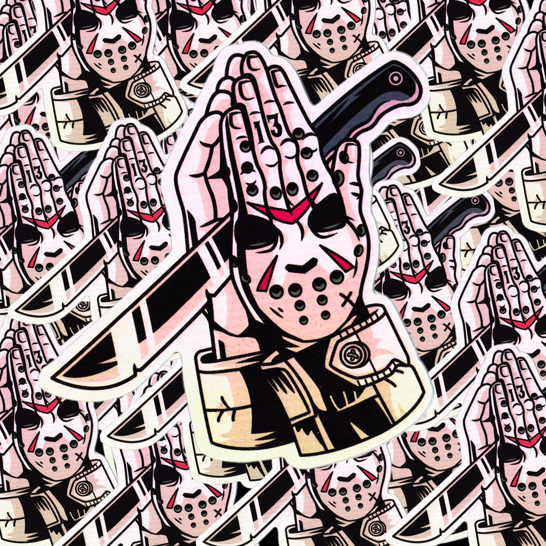 Preyer Hands - Wrath of Voorhees Holographic Sticker