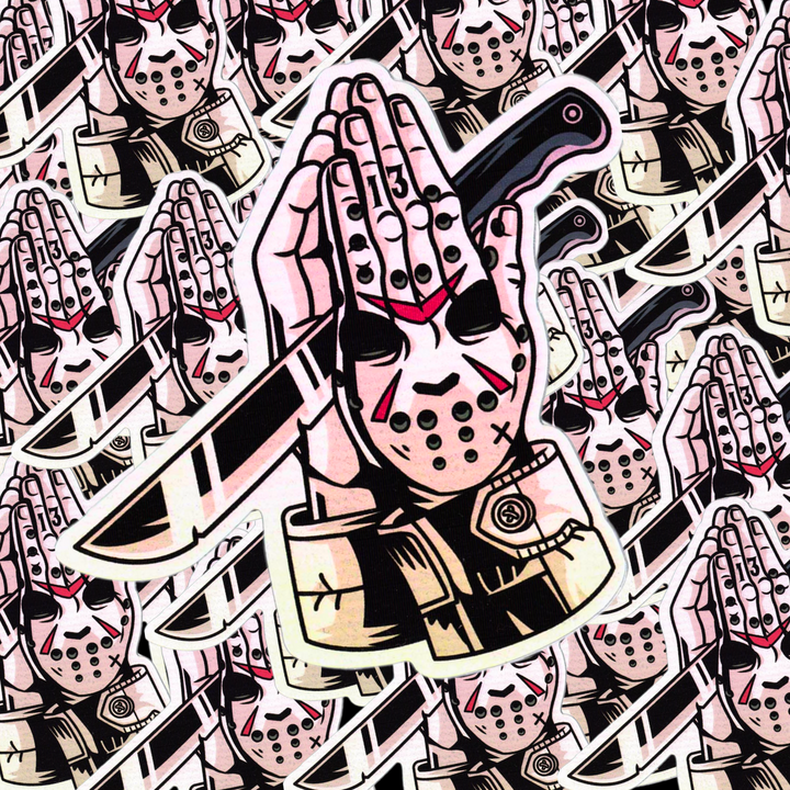 Preyer Hands - Wrath of Voorhees Holographic Sticker
