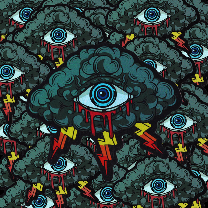 Eye of the Storm Holographic Sticker