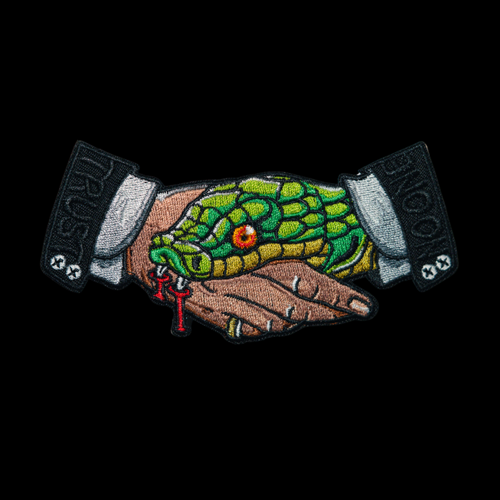 Trust No One - Snake Embroidered