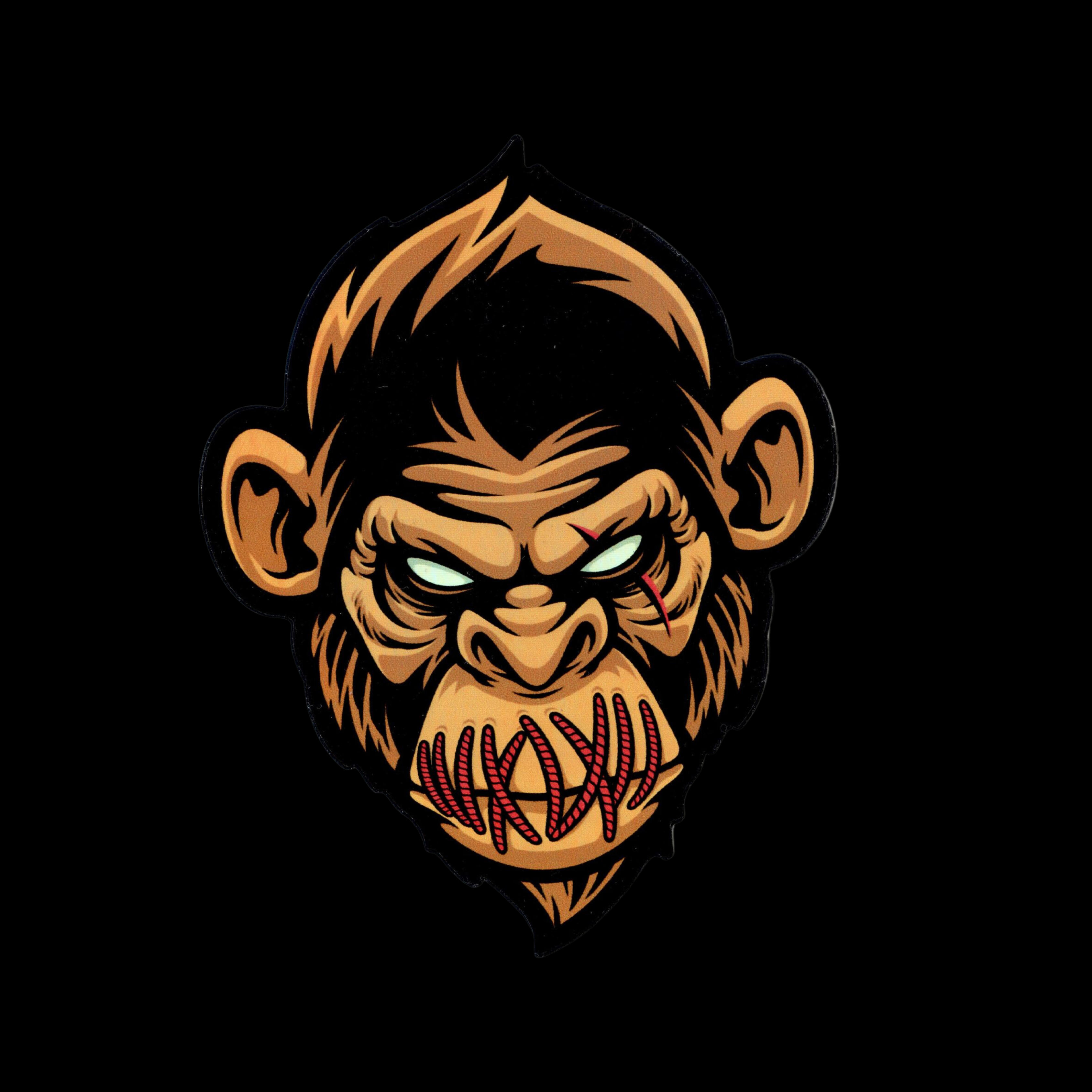 No Evil - Say Nothing Ape Holographic Sticker – False Eyedols